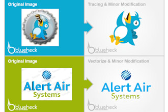 tracing or vectorize or clean up image in 24 hours
