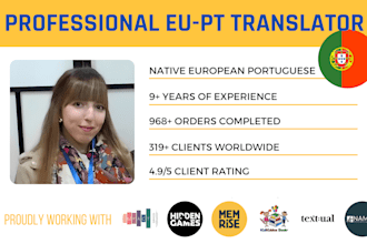professionally translate english to european portuguese