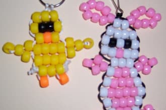 send you a Bunny and Little Chick keychain