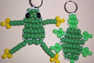 send you a Frog and Turtle Bead Keychain