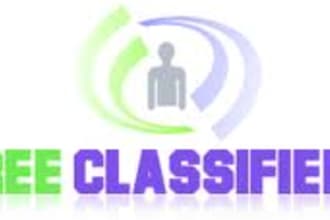 do classified ad submission to 10 High PR classified sites, manually