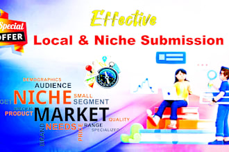 manually submit your business to top tier local and niche directories