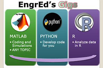 assist you in matlab, python and r programming