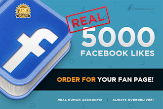 give 5000 REAL facebook likes for social media marketing just