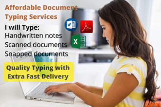flawlessly type any scanned handwritten note and document