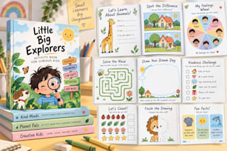 design educational or fun activity books