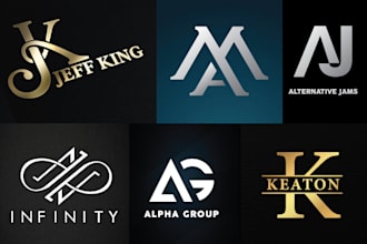 design a professional monogram type logo