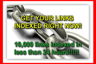 get 10,000 Of Your Backlinks Indexed, Ping, RSS, For You in Less Than 24 Hours Link Indexing Services