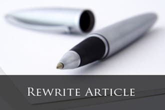 rewrite your article into a unique version