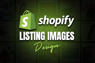 do premium shopify product listing images design for a high end store look