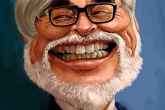 draw and color your caricature as you like