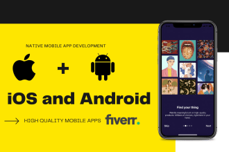 develop native ios and android app