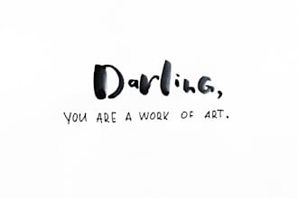 handwrite any quote or phrase in brush calligraphy