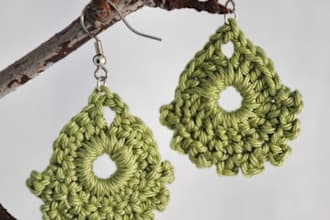 make these fun crochet earrings for you