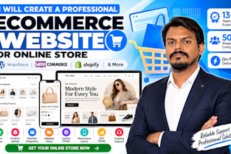 create a professional ecommerce website or online store