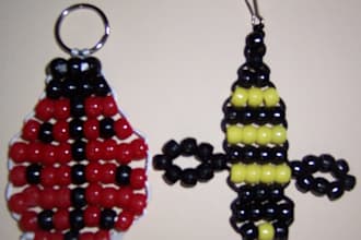 send you a Lady Bug and Bee bead key chain