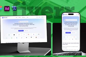 do uiux design for websites, landing pages and mobile apps in figma