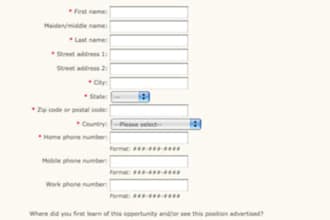 code your online forms in php, wordpress, joomla and mysql