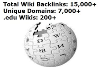use Extreme Wiki Poster to create over 10000 contextual wikilinks from over 5000 unique domains including edu and gov wikisites
