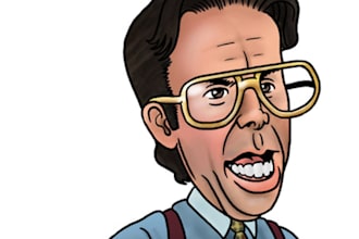 draw your caricature in cartoonstyle