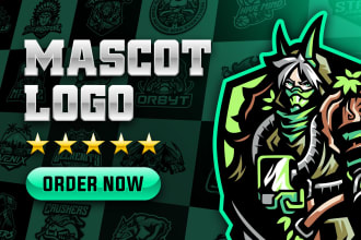 design your custom mascot, gaming, esport logo