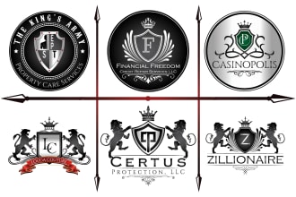 design vintage, crest, or emblem logo for your business