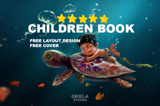 draw illustrated children book illustration, cute and fun