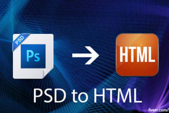 convert PSD to HTML5 and css3