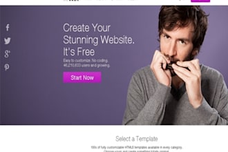 create a modern and responsive wix website