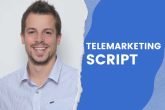 create a custom cold call or telemarketing script for sales