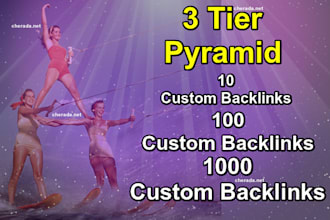 create 3 tier pyramid customized to your needs