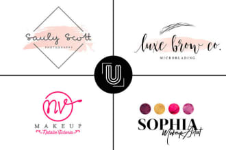 do modern cosmetic perfume makeup and beauty logo