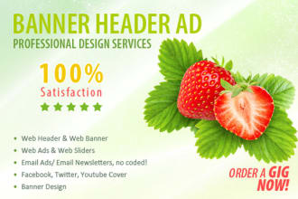 design you beautiful web banners, sliders and headers