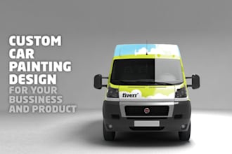 put your logo on this car, doing a custom painting design for your business and product