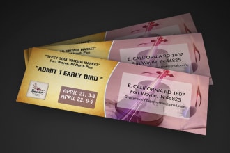 design amazing party,club,movie tickets and shopping voucher
