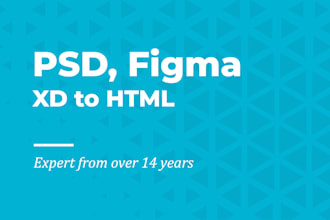 do figma to HTML laravel codeigniter responsive design website web app developer