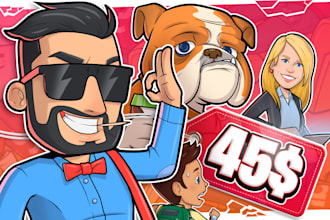 create custom cartoon character designs for any project