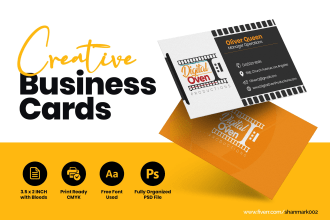 design outstanding business cards in 24 hrs