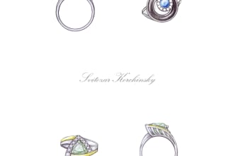 create a sketch design of your simple jewelry
