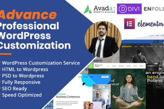 convert your website  from HTML or PSD to wordpress