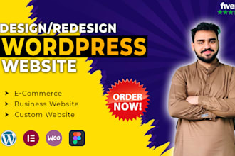 build custom wordpress website design, website development and redesign