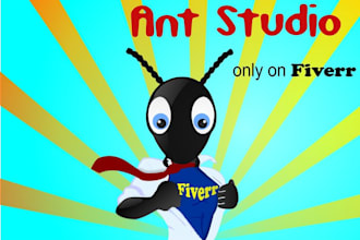 draw a cartoon character illustration ,mascot,logo,banner or anything