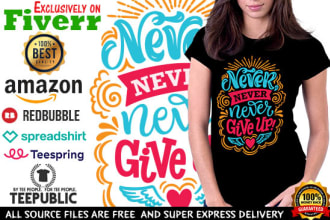 do amazing custom typography t shirt design for you