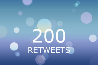 provide you 200 real Retweets