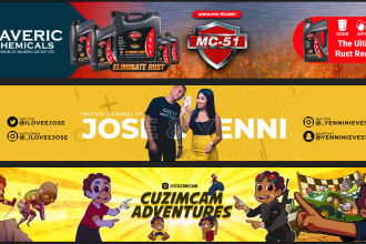 design professional youtube channel art