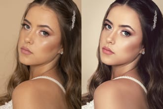 do high end portrait retouching, photo editing