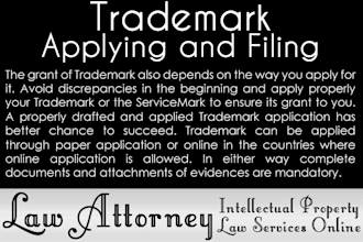 attorney trademark applying, filing and registration