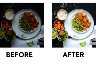 edit your food photography pictures