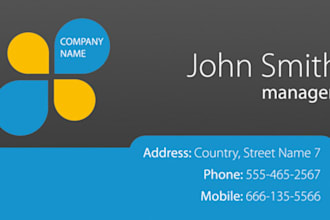 compose a professionally business card