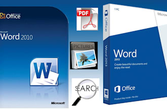 do writing formatting designing in ms word